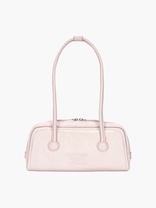 SOFT BAGUETTE BAG_pale pink cracked