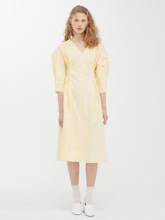 Wide Sleeve A Drees_Light Yellow
