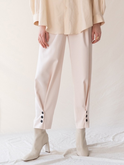 [FW19] Folding Detail Pants Ivory