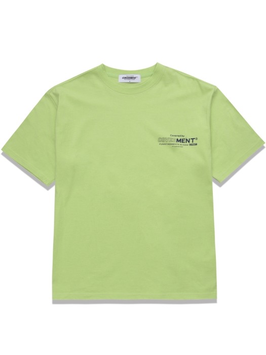BASIC LOGO OVER-FIT TEE NEON GREEN