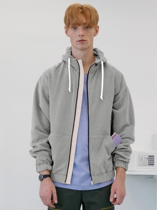 Helmer Zipup Hoodie (Melange Gray)