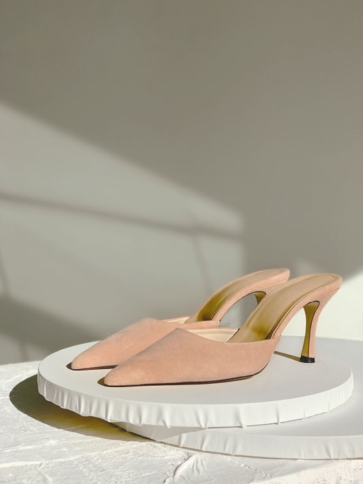 stiletto mule / Peach