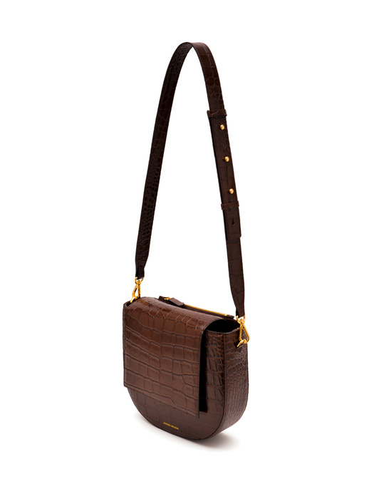 NOGUCHI BAG_CROC BROWN