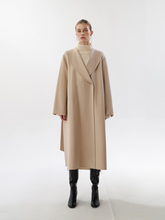 NTW CASHMERE SHAWL COLLAR COAT [HAND MADE] 2COLOR
