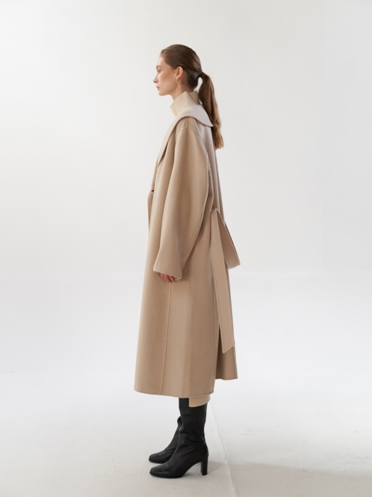 NTW CASHMERE SHAWL COLLAR COAT [HAND MADE] 2COLOR