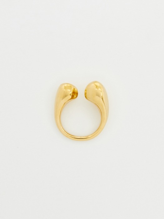 Open Pebble Ring_Gold