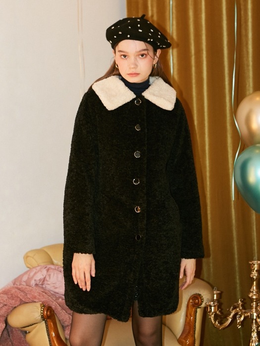 Teddy Bear Coat_ Black