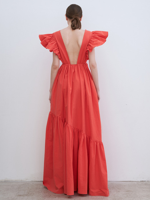 Idalia Tiered Wing Maxi Dress (2 Colors)