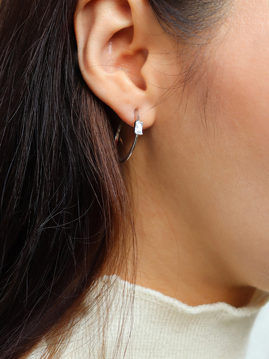 Ring cubic earring