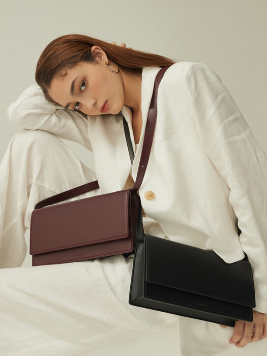 MATIN BAG BURGUNDY SQUARE