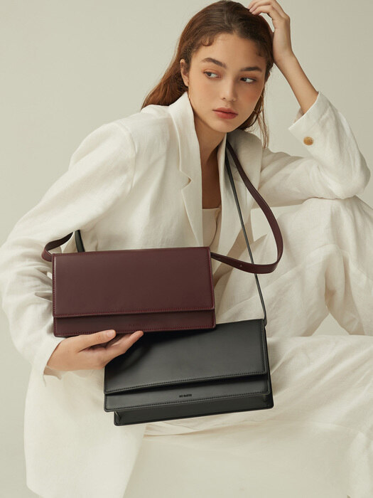 MATIN BAG BURGUNDY SQUARE