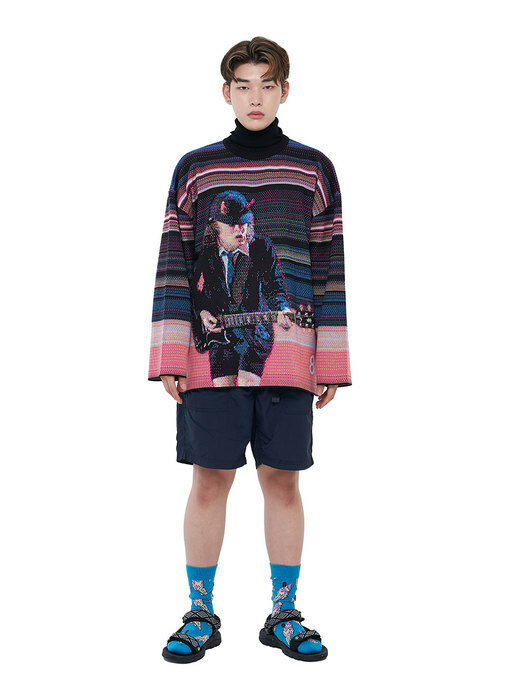 8D004 - OVERSIZED PSYCHEDELIC PULLOVER