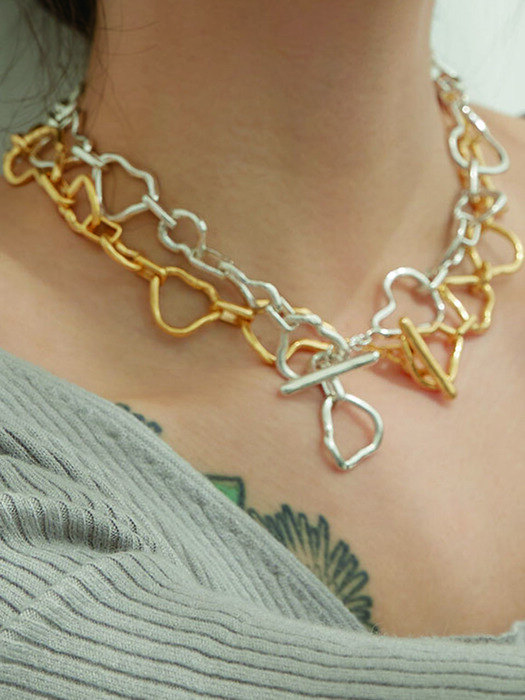 Connection Chain Necklace (Silver, Gold)