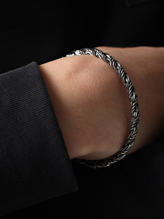 SCB105 [써지컬스틸] Twisted rope bracelet