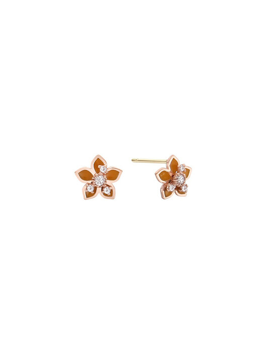 [에폭시 탄생화] 11월 초롱꽃 10K Gold 귀걸이 LPTK419LT