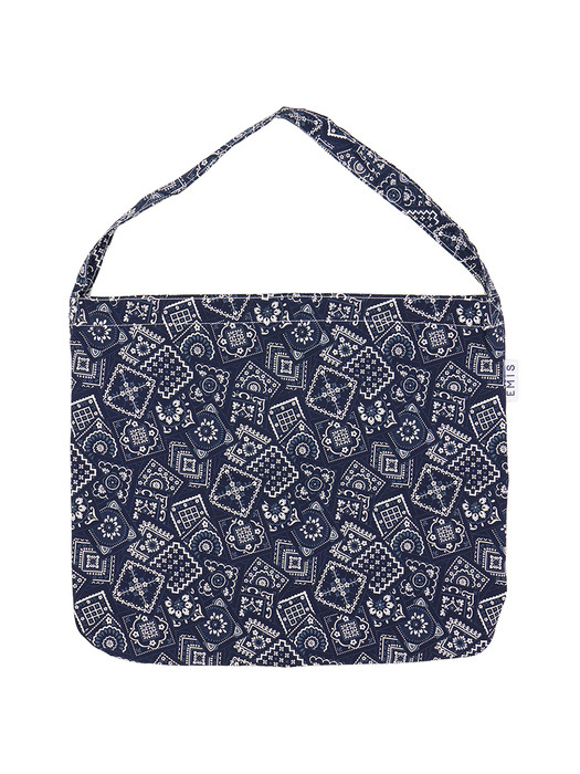 PATTERN ECO BAG NAVY