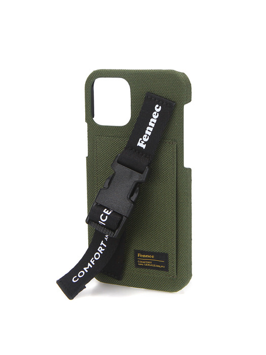 C&S IPHONE 12/12 PRO HANDLE STRAP CASE - KHAKI