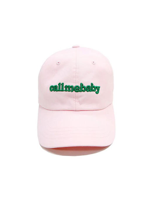 [단독]Puffy Logo Embroidery Ball Cap (Pink)