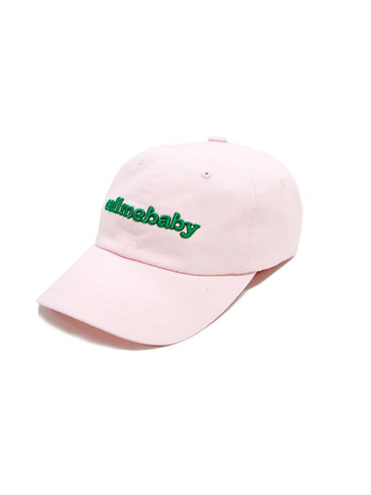 [단독]Puffy Logo Embroidery Ball Cap (Pink)