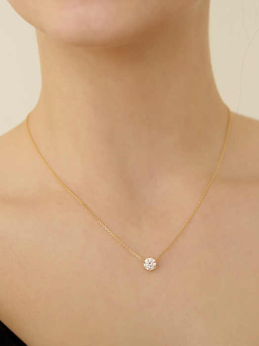 [Silver925]Moissanite 1Carat Necklace_DN0002