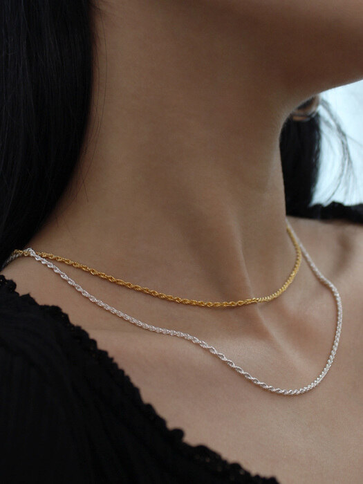 Rope chain necklace