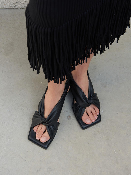 Ella Sandals Leather Black