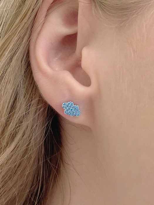 cubic cloud earrings