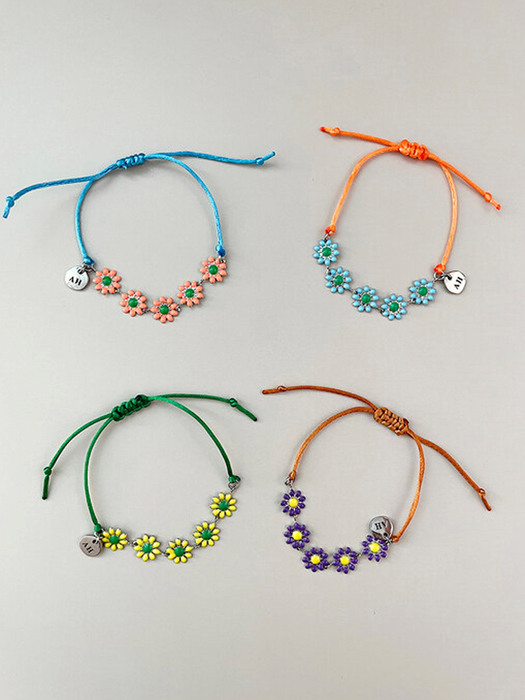 [2SET]Summer daisy bracelet (4color)+Summer daisy choker (4color)
