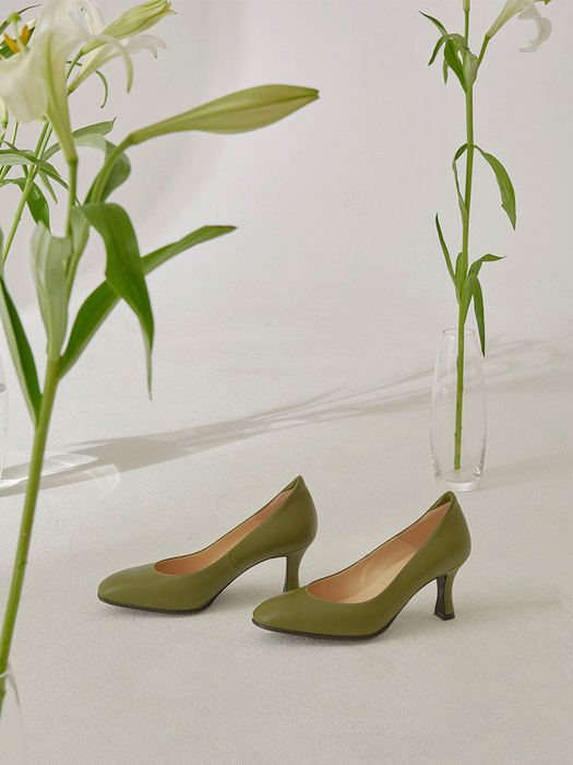 [리퍼브][230,235,240,250] DAISY PUMPS(Olive)