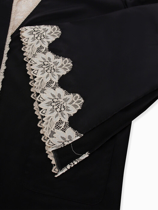 [GRACE SLIP] Long Robe (Black)