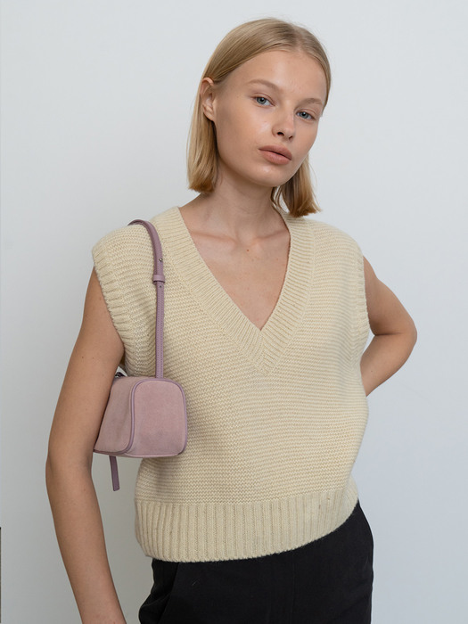 Wool Knit Vest_Ivory 