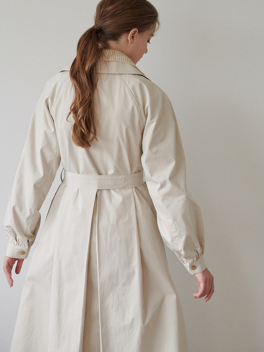 A-line Trench Coat_ivory