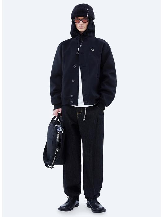 아더에러]Sculpture logo hood jacket Grey