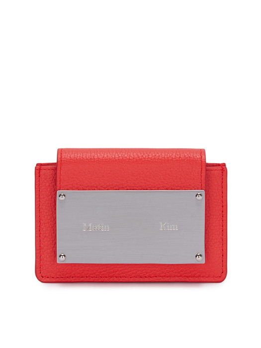 ACCORDION WALLET IN RED