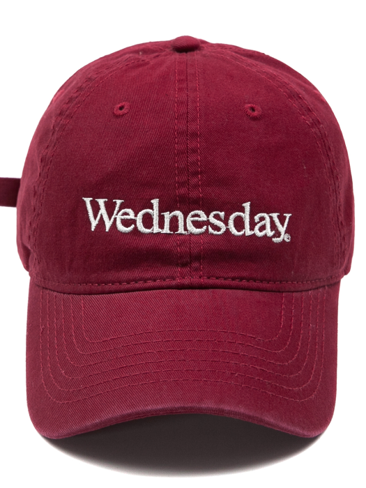 BG284CAP902_WEDNESDAY WASHING CAP-BURGUNDY