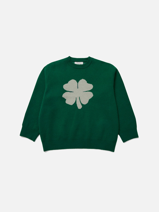 KBP_Big Lucky Clover Cashmere Blended Sweater