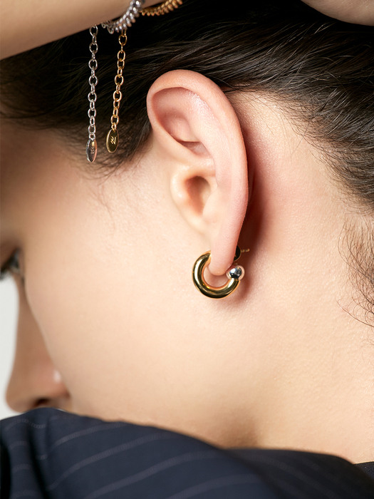 [Silver 925] petite-hoop earrings