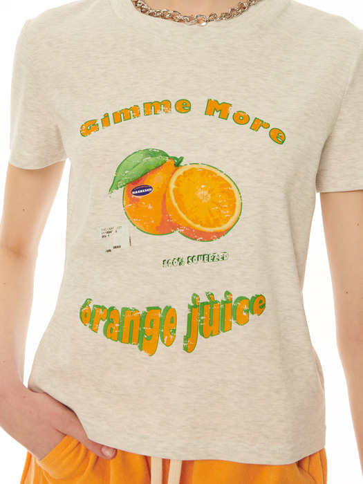 Orange Juice T_Melange Gray