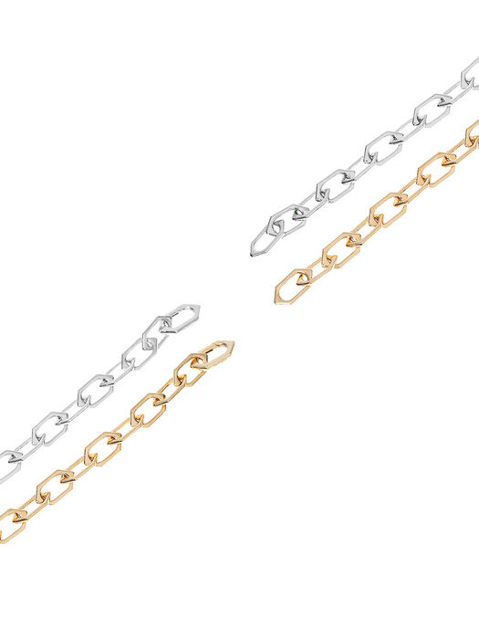 [GRAY Collection]Hexa Chain Bracelet