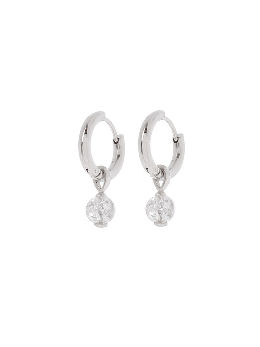 [GRAY Collection] Crystal Ball drop Earrings