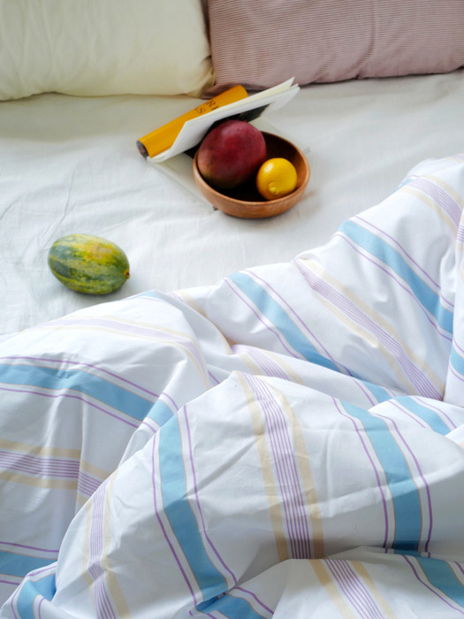 Candy stripe duvet cover