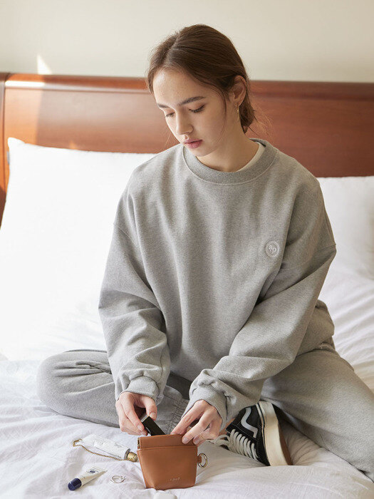 logo sweat shirts [gray]