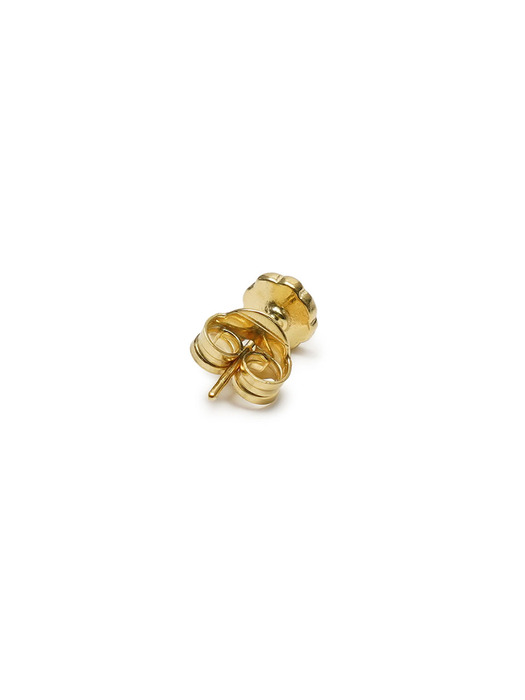 GOLD DAISY STUD EARRING / BLM033-WHITE