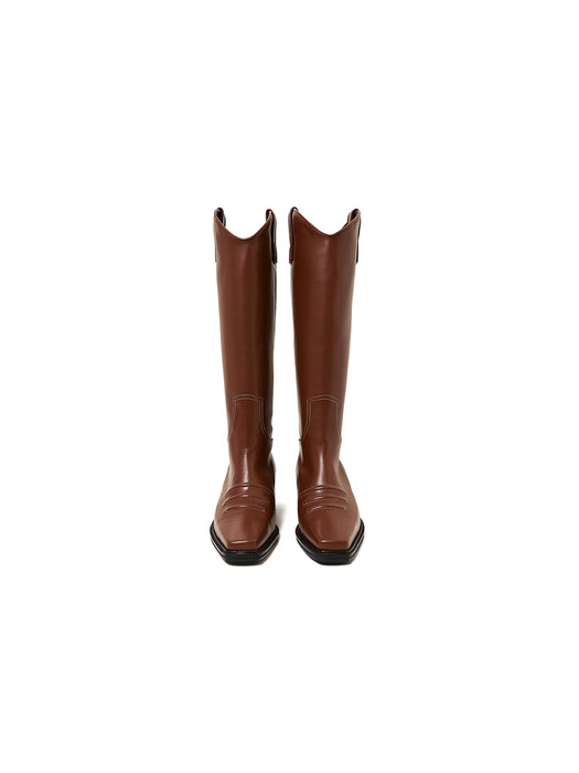 50mm Marfa Western Long Boots (BROWN)