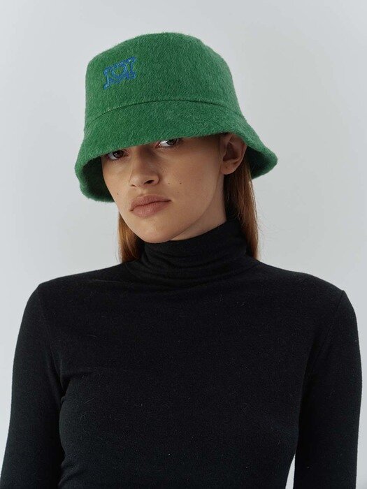 PAUL_HANDMADE BUCKET HAT_GREEN