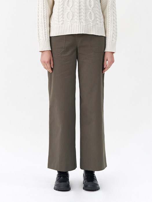 22FW Fold Cotton Pants / Khaki