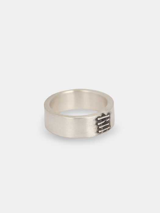 Stitch bold ring (925 silver)