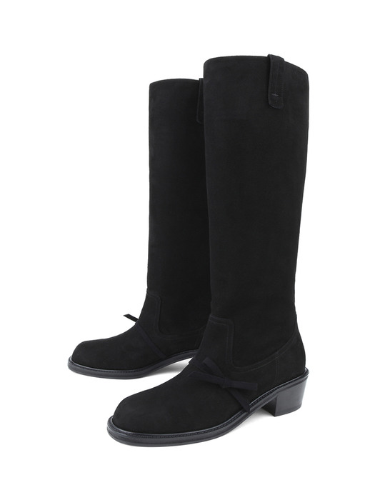 Ryn Suede Boots - Black