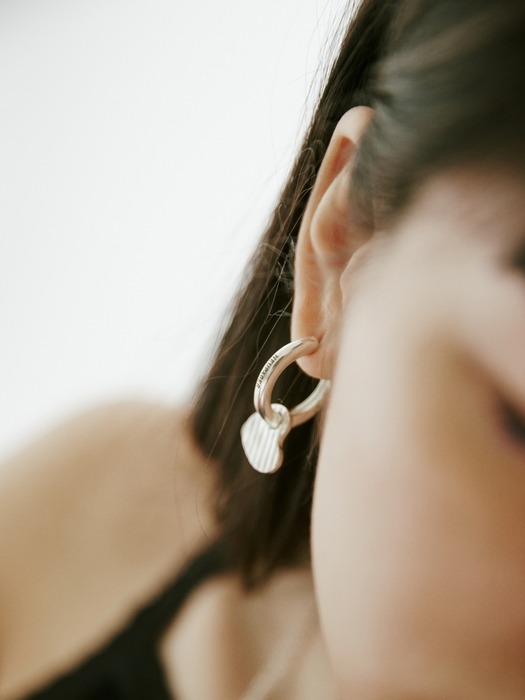 neu earring - silver
