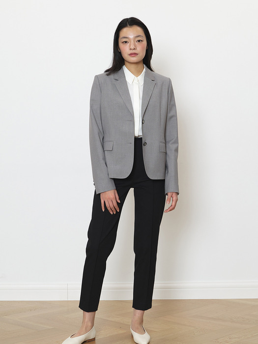 Relaxed tailored jacket gray